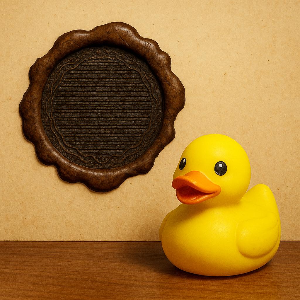 Fraktal i kaczka – ilustracja kontrastów